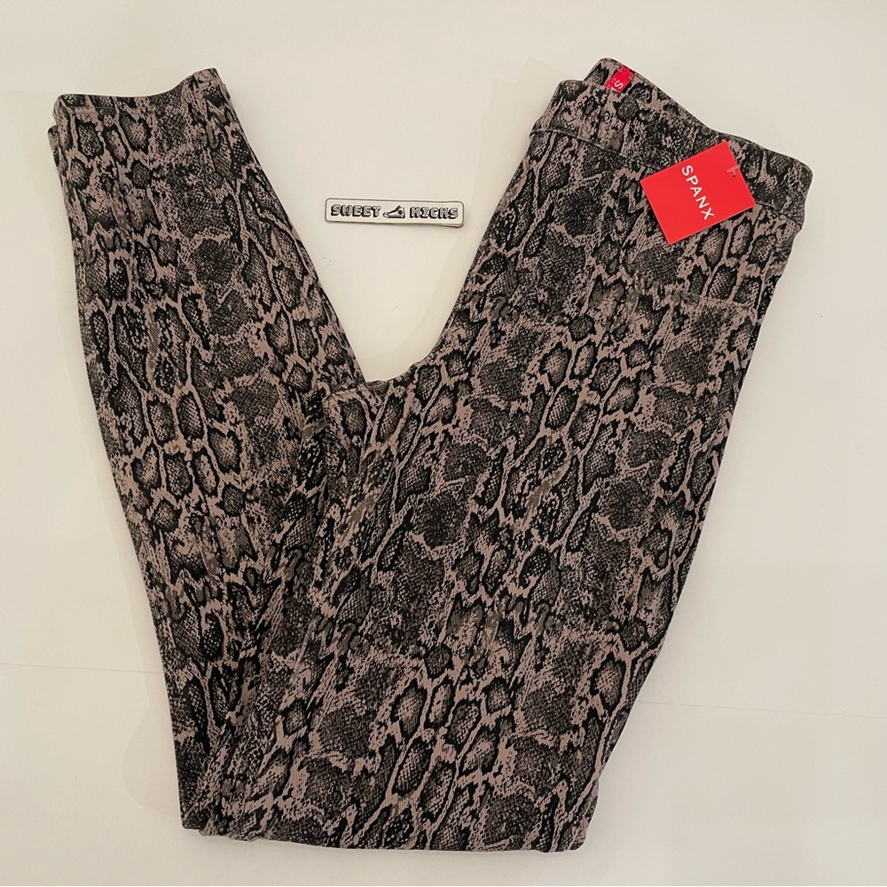 SPANX Jean-ish Ankle Legging Taupe Snakeskin